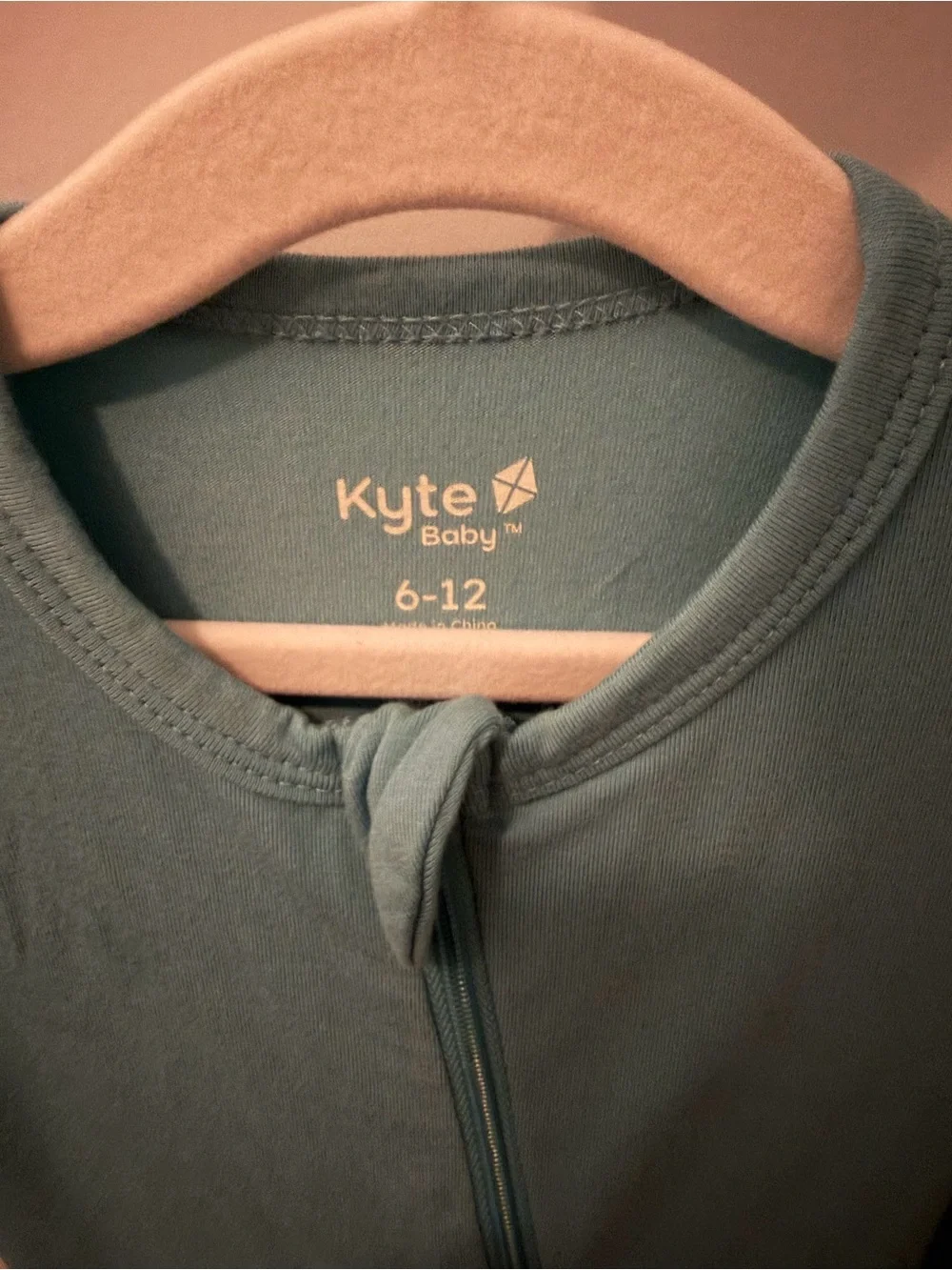 Kyte BABY Teal Full-Zip Footed Pajama